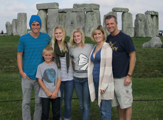 The Clark Family at Stonehenge